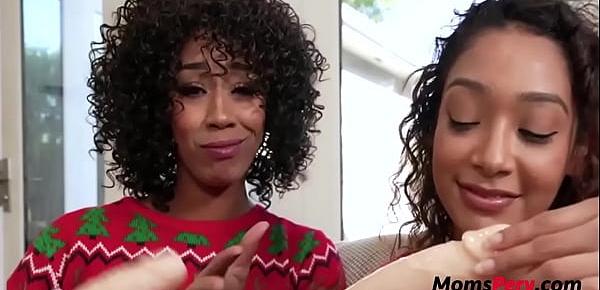  Stepmom and teen whore wish a merry christmas- Misty Stone, Sarah Lace